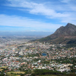 Blick vom Lions Head auf die Southern Suburbs von Cape Town
